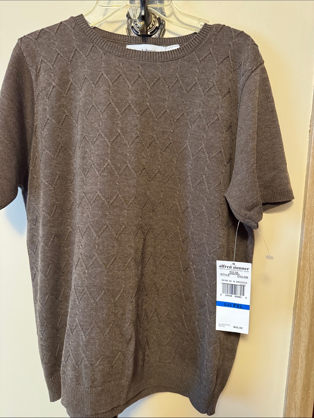 Alfred Dunner chevron patterned sweater